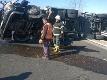 Tekirdağ Tem’de Kaza Yapan Bulgar Sürücü Ağır Yaralandı