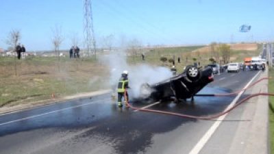 Tekirdağ’da Zincirleme Trafik Kazası: 3 Yaralı