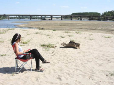 Edirne’de Sıcaklar Bastırdı, Tunca Nehri Kurudu