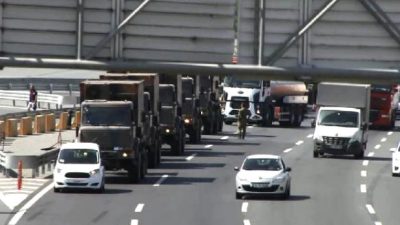 TEM’deki Askeri Araç Hareketliliği, Sürücüleri Şaşırttı